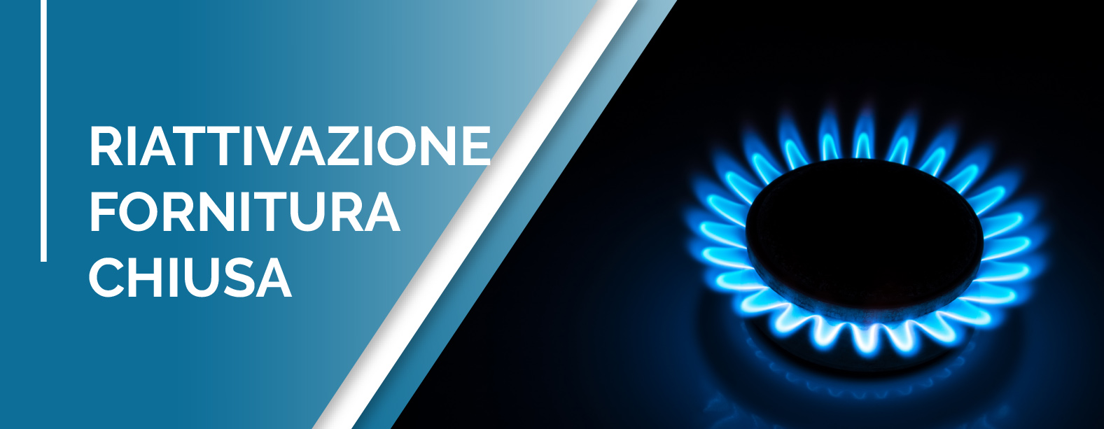 intestazione pagina delle informazioni per la ri-attivazione di una fornitura gas